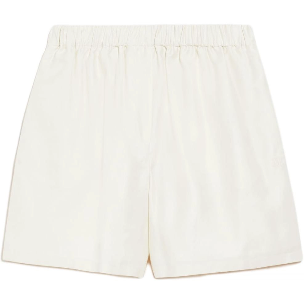 MaxMara Piadena Cotton Shorts With Monogram Embroidery