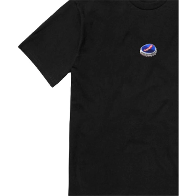 Supreme FW18 Bottle Cap Tee Black LogoT