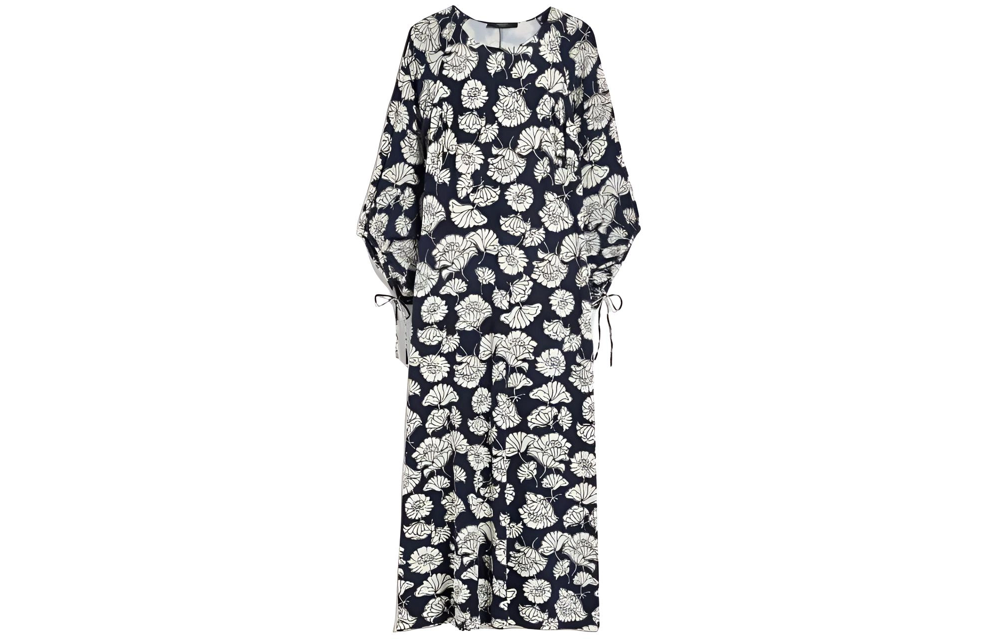 WEEKEND MaxMara Yellow Jersey Dress With Printed Sleeves