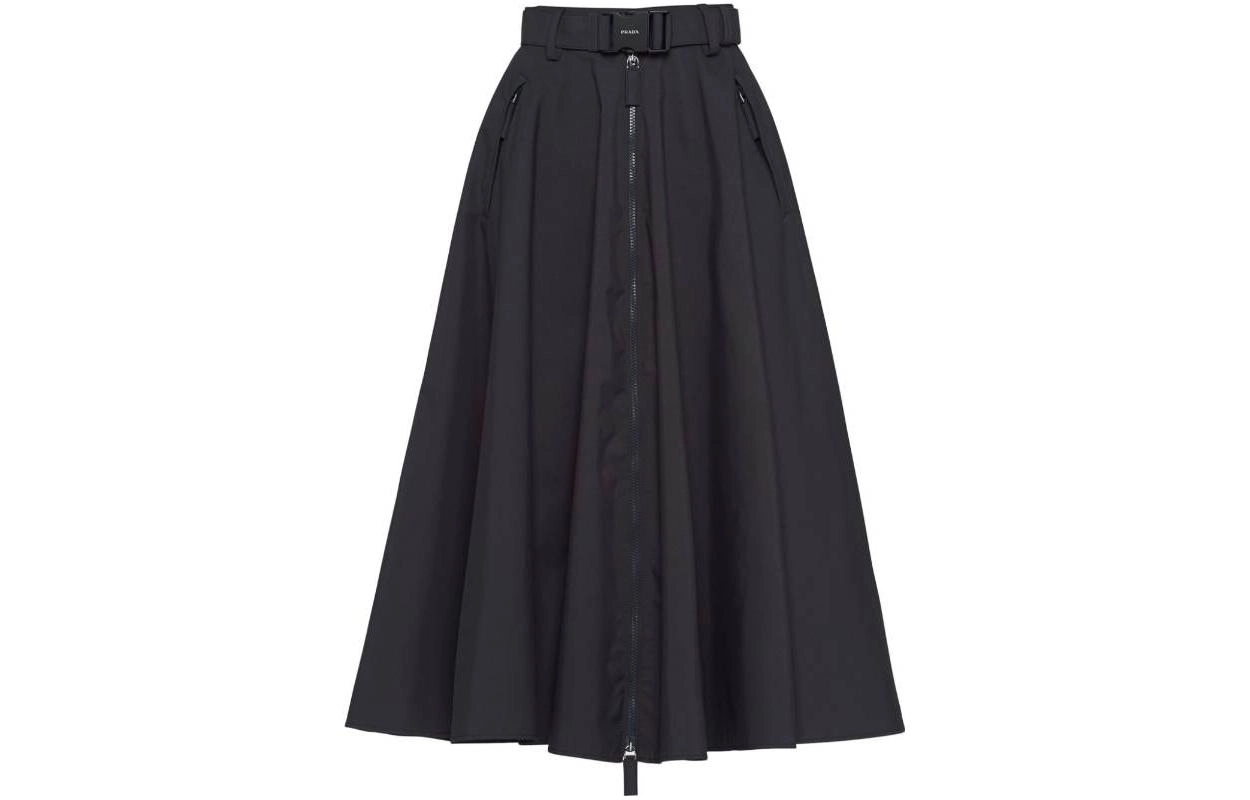 PRADA Technical Fabric Midi-Skir