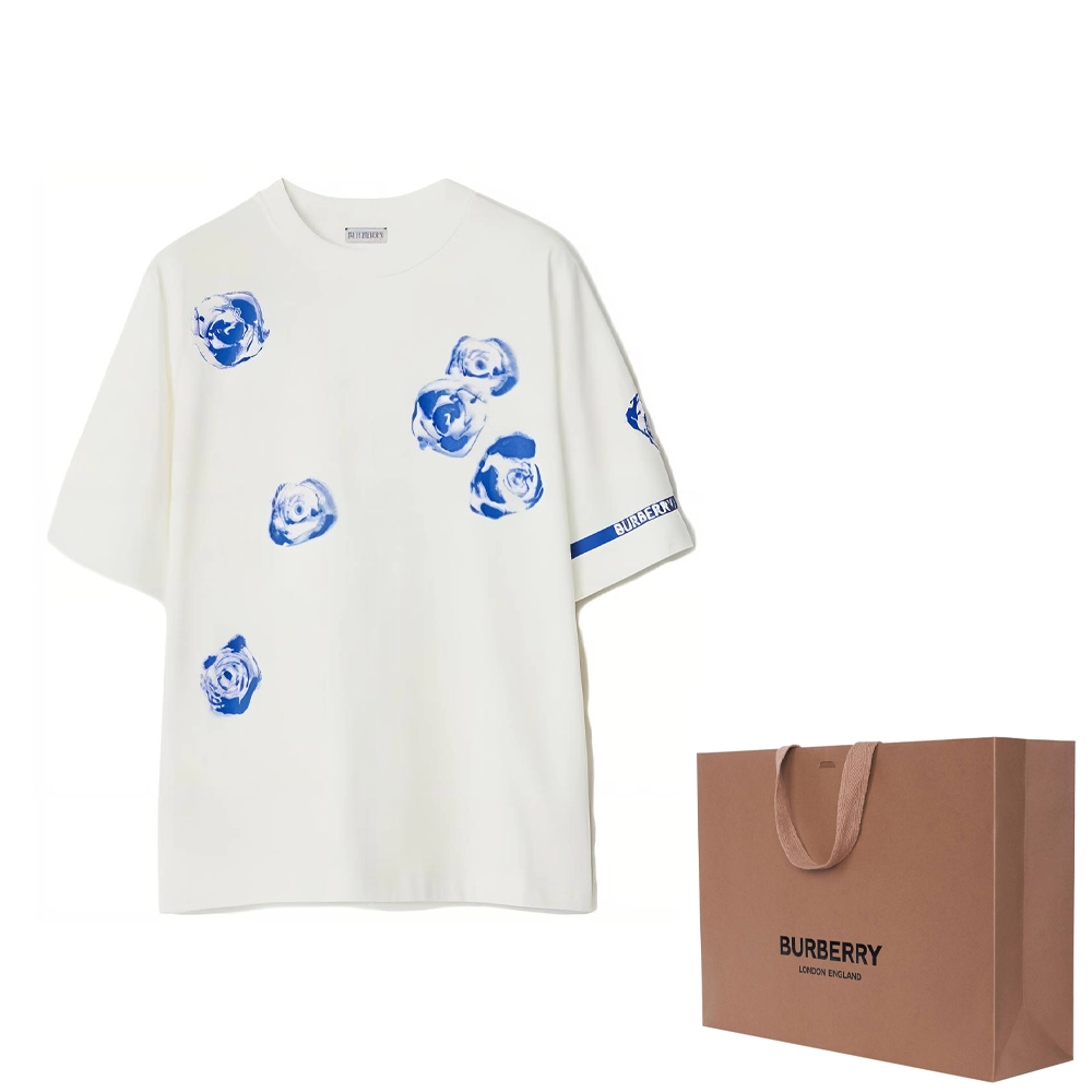 Burberry Rose Cotton T-shirt T