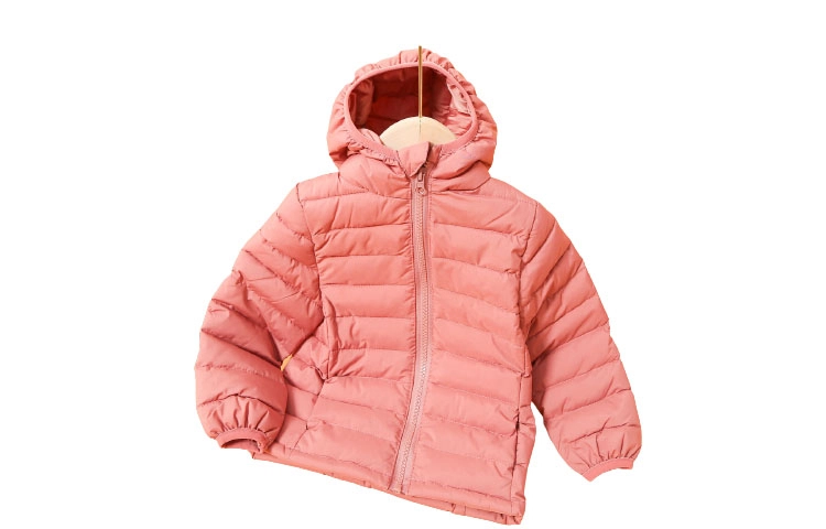 十月妈咪 童装 纯色连帽棉服 儿童款