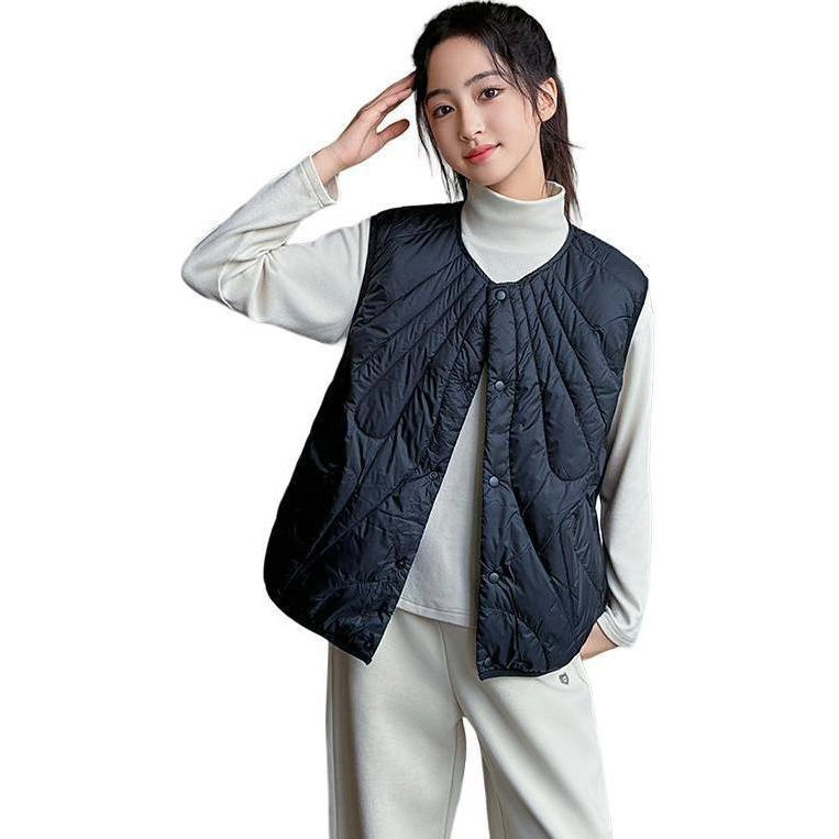 木木屋羽绒服 圆领舒适洋气无袖 青少年