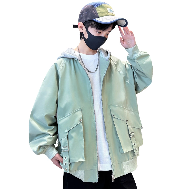 木木屋 舒适连帽拉链夹克外套 青少年