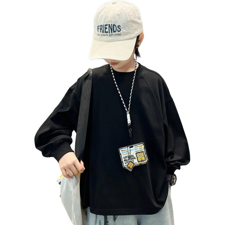 棉基因卫衣 圆领落肩亲肤长袖 儿童款