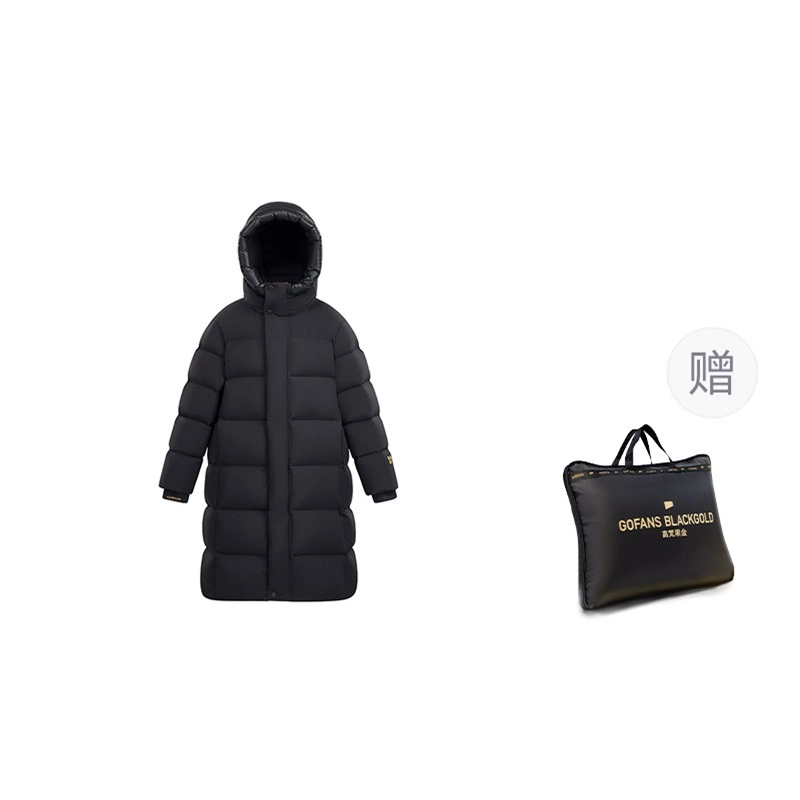 儿童款 高梵 黑金鹅绒服小火山旗舰款长款时尚冬季厚羽绒服