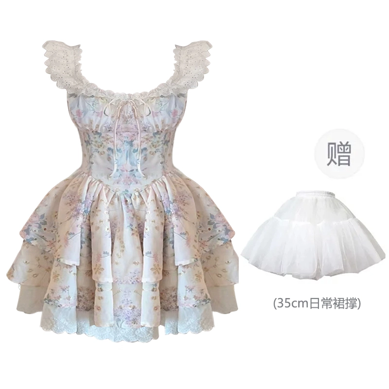 依钗 舒适通勤百搭简约休闲温柔风服饰短袖连衣裙 女款
