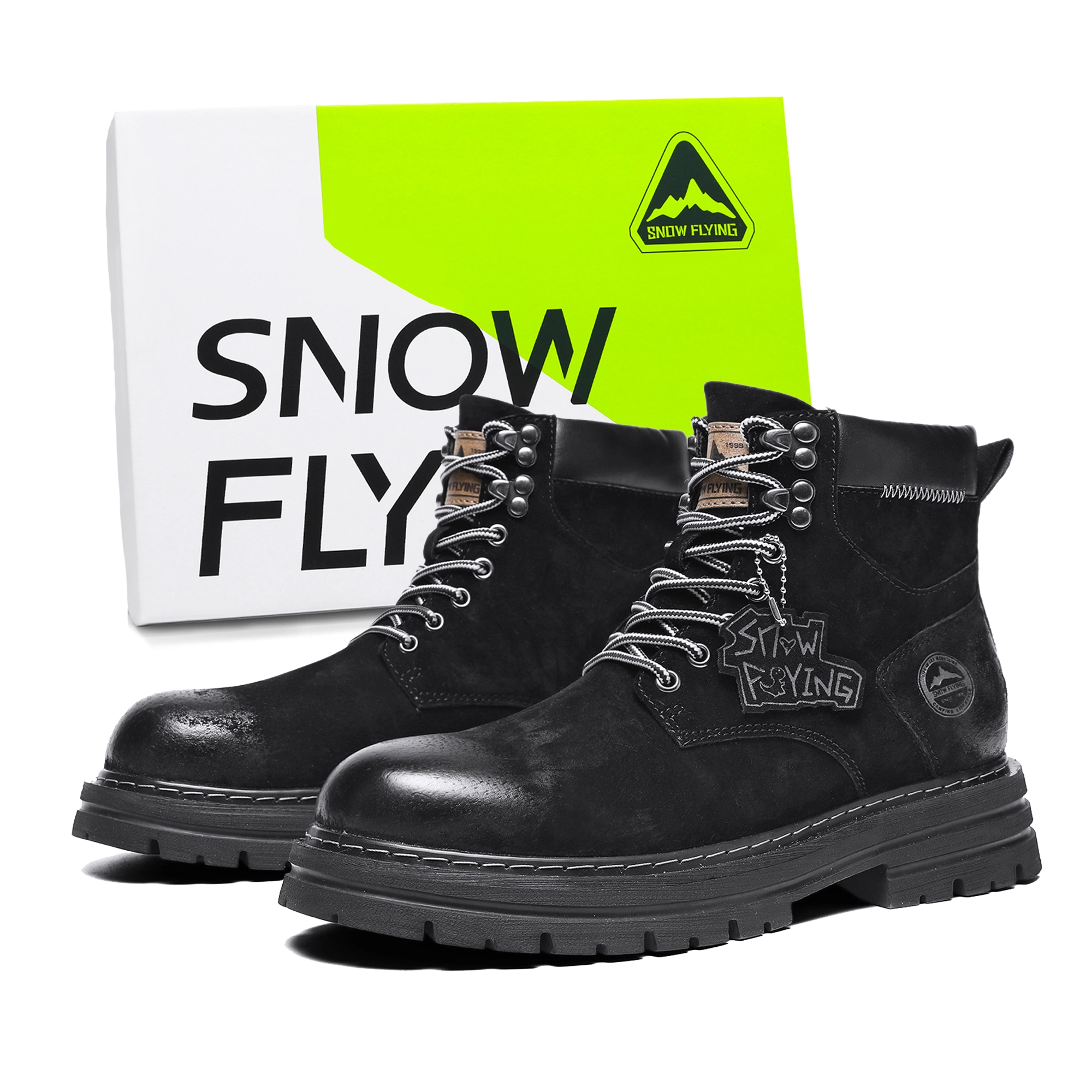 SNOW FLYING