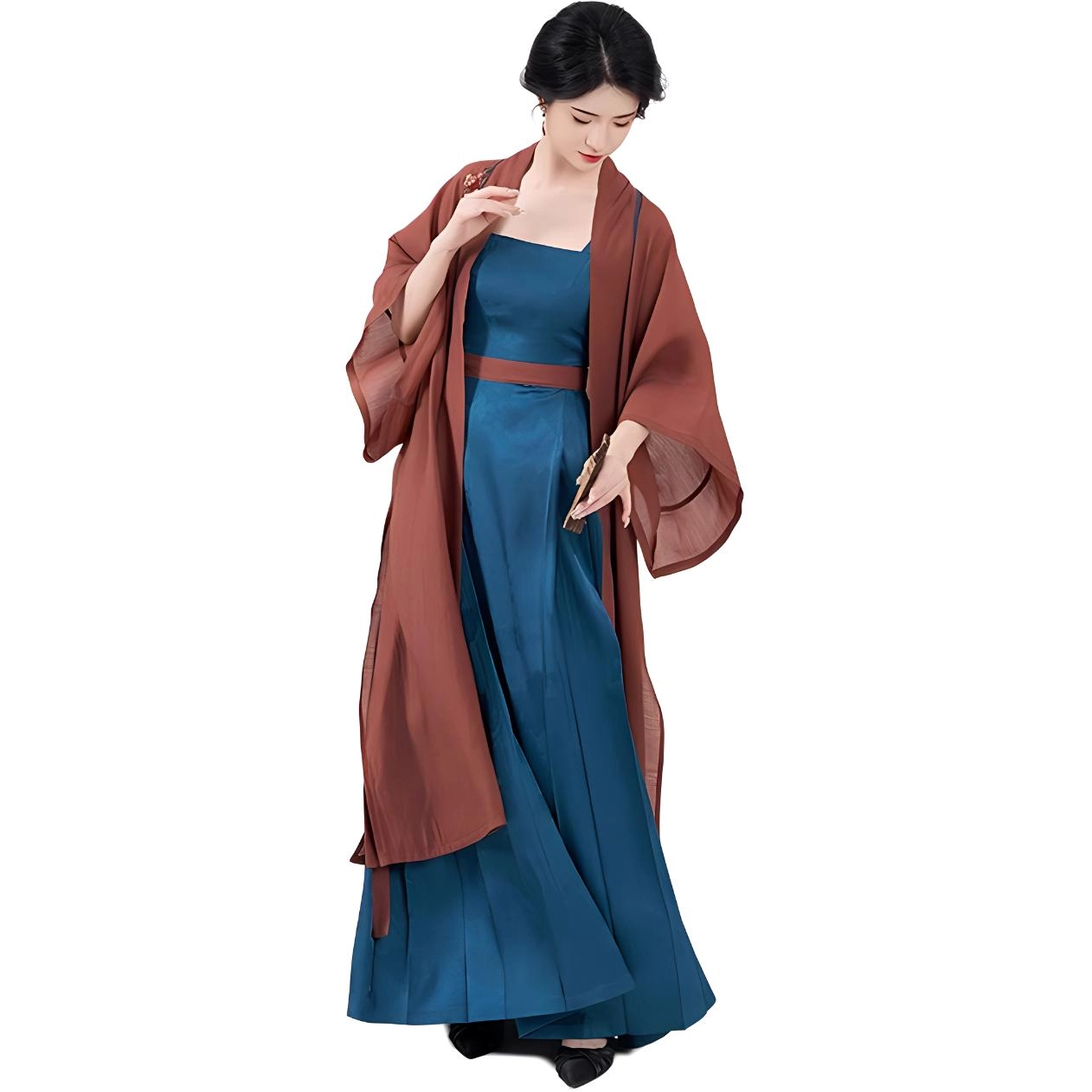 织造司 炽热浪漫飘逸束腰汉服 女