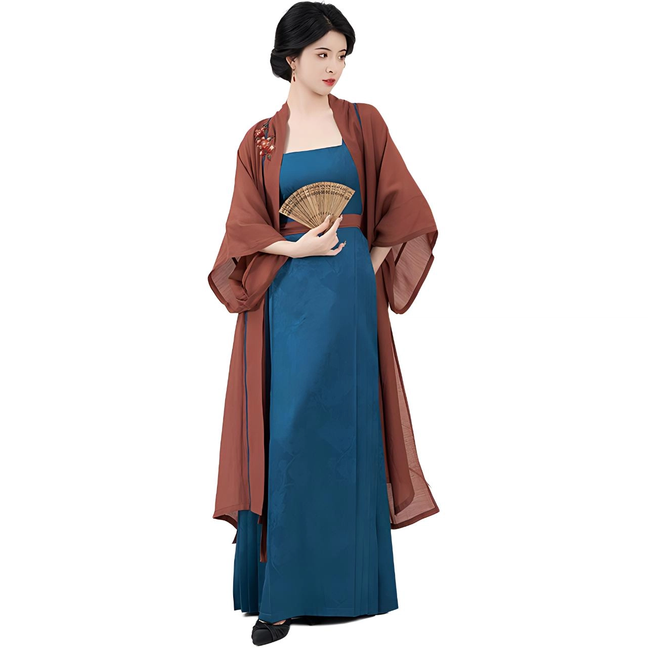 织造司 炽热浪漫飘逸束腰汉服 女