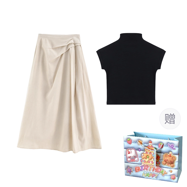 依钗 多风格融合的短袖上衣与半身裙夏季时尚穿搭裙装套装 女款