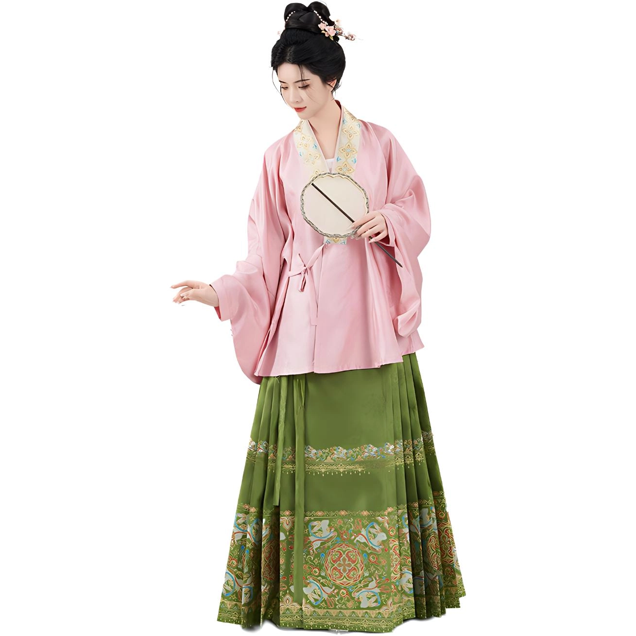 织造司 色彩清新元气活泼少女色彩丰富秀雅别致团圆美满汉服 女