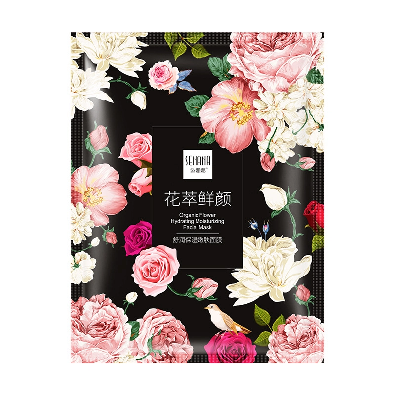 色娜娜 花萃鲜颜舒润面膜 保湿 多种肤质 嫩肤温和滋润