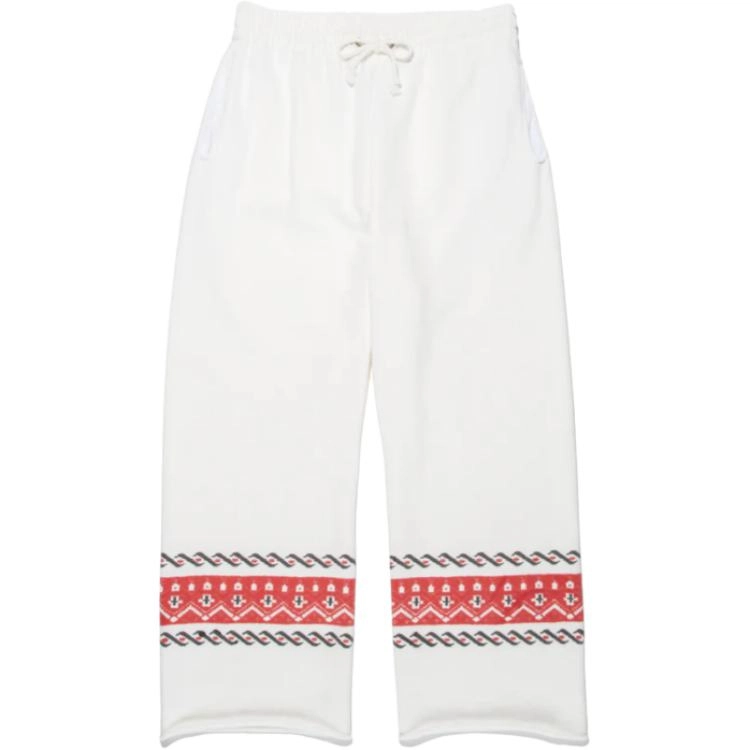 bowwow SS25 CROSS PRINTED SWEATPANTS