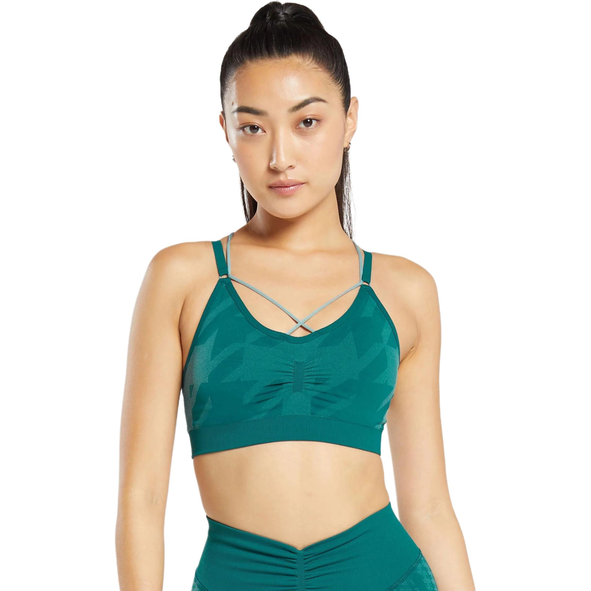 GYMSHARK APEX LIMIT SEAMLESS RUCHED SPORTS BRA