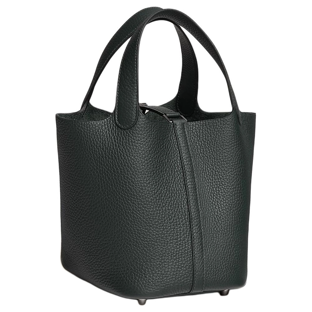 HERMES Picotin Lock 18 Clemence 67 Vert Fonce