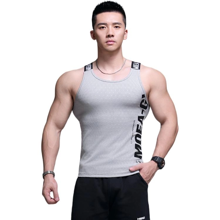 墨立方 夏季 提花条纹肌理面料，轻奢暗纹，透气大弹力背心 男款