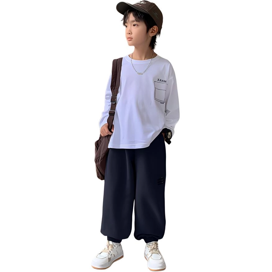 木木屋 舒适透气宽松百搭休闲裤 青少年
