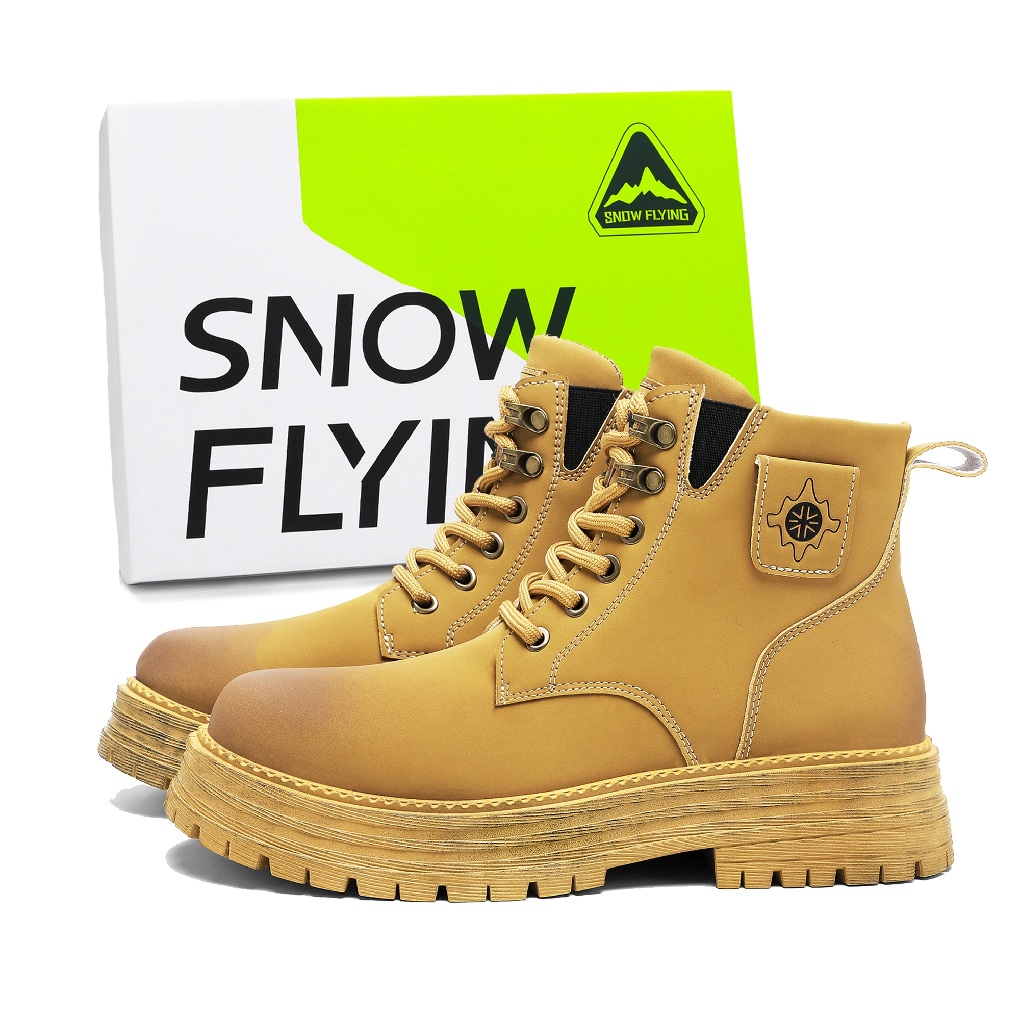 SNOW FLYING