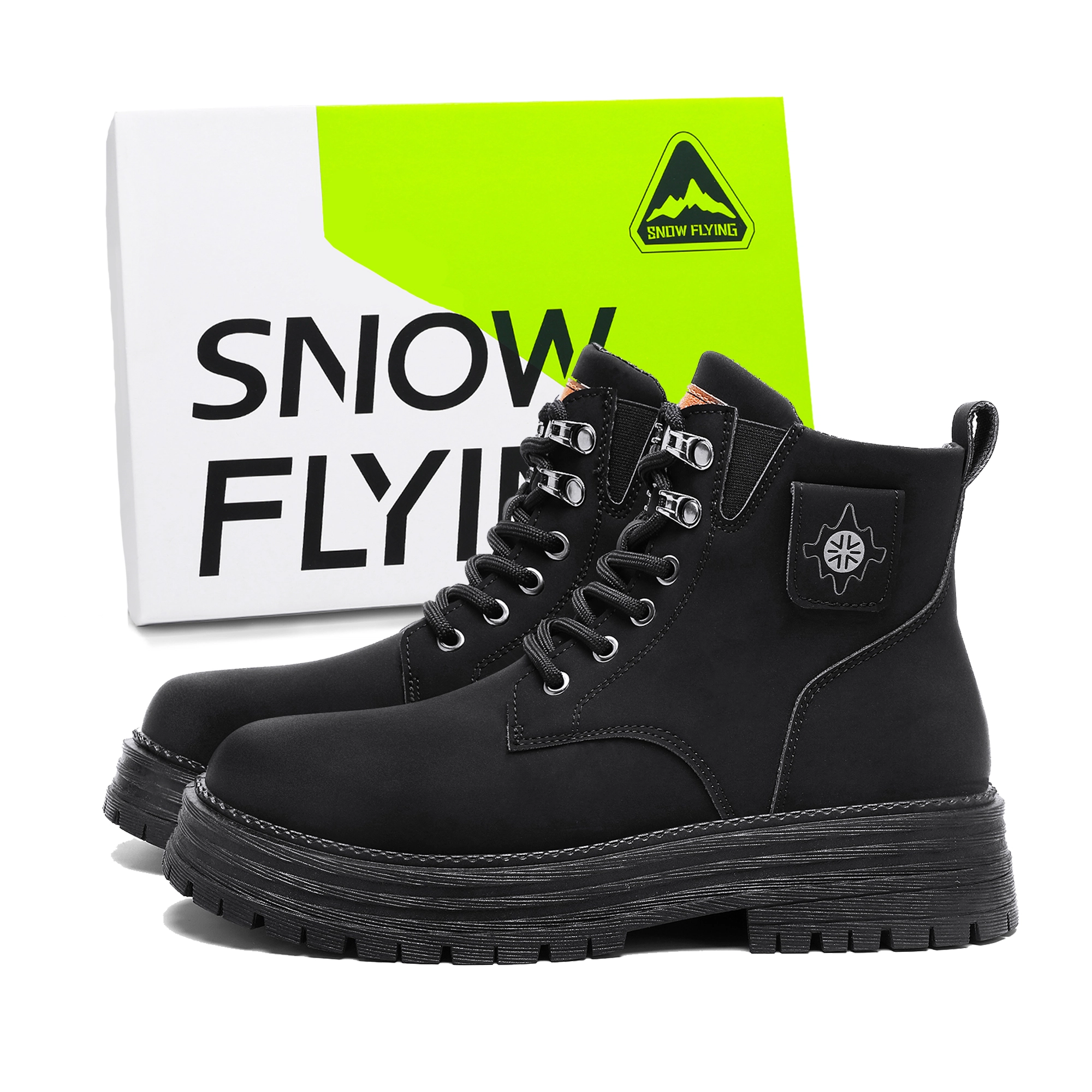 SNOW FLYING