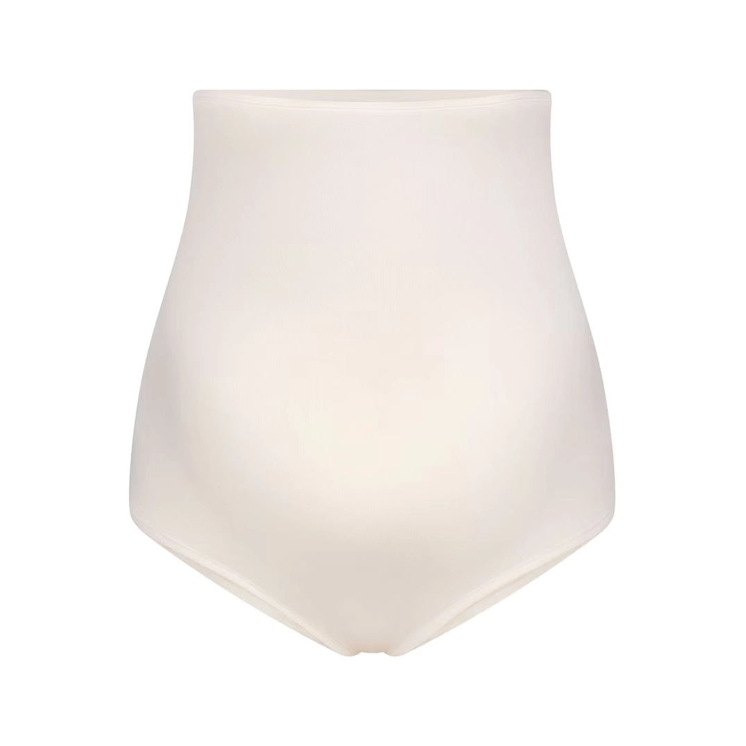 SKIMS SS25 COTTON JERSEY MATERNITY HIGH-WAISTED BRIEF