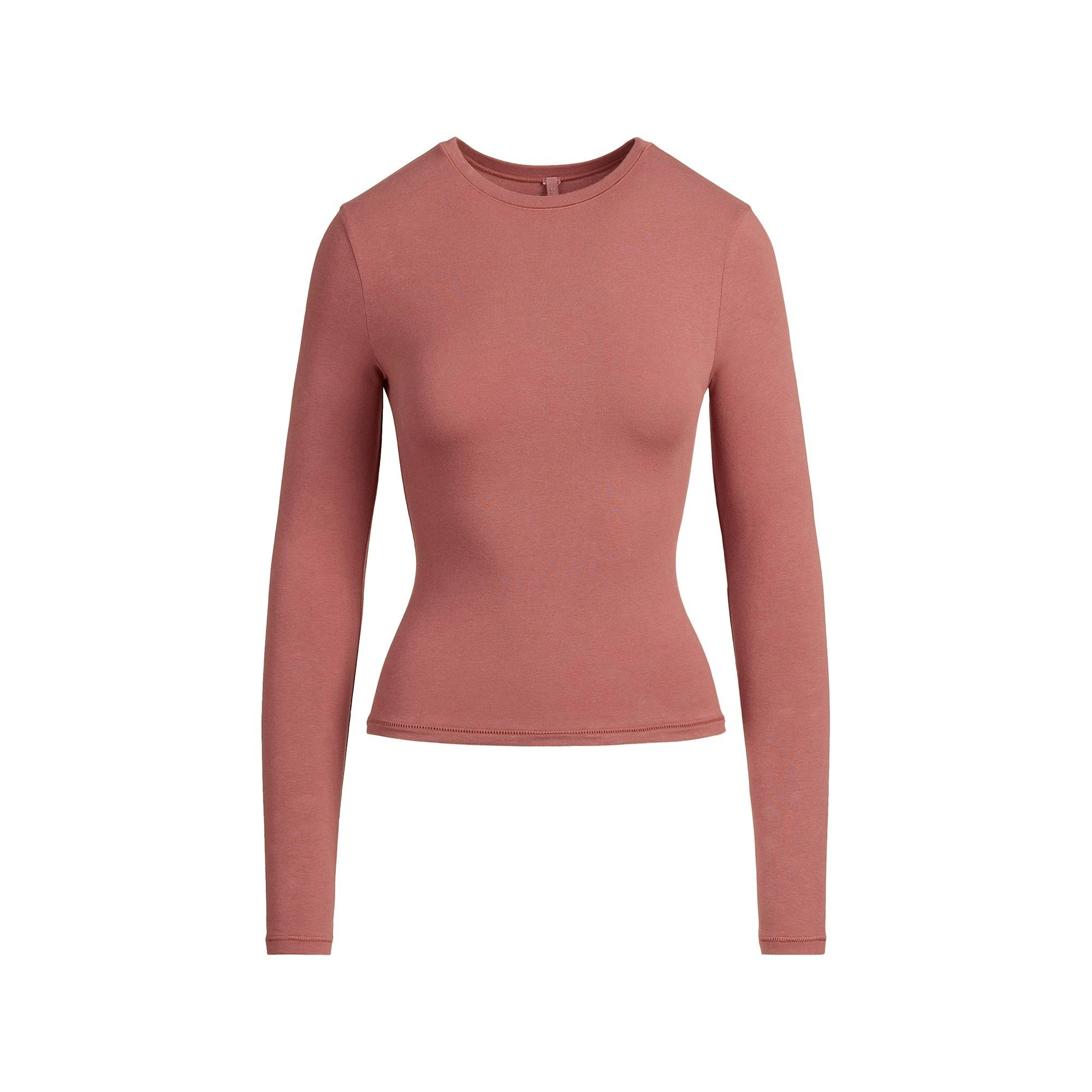 SKIMS COTTON JERSEY LONG SLEEVE T-SHIRT T