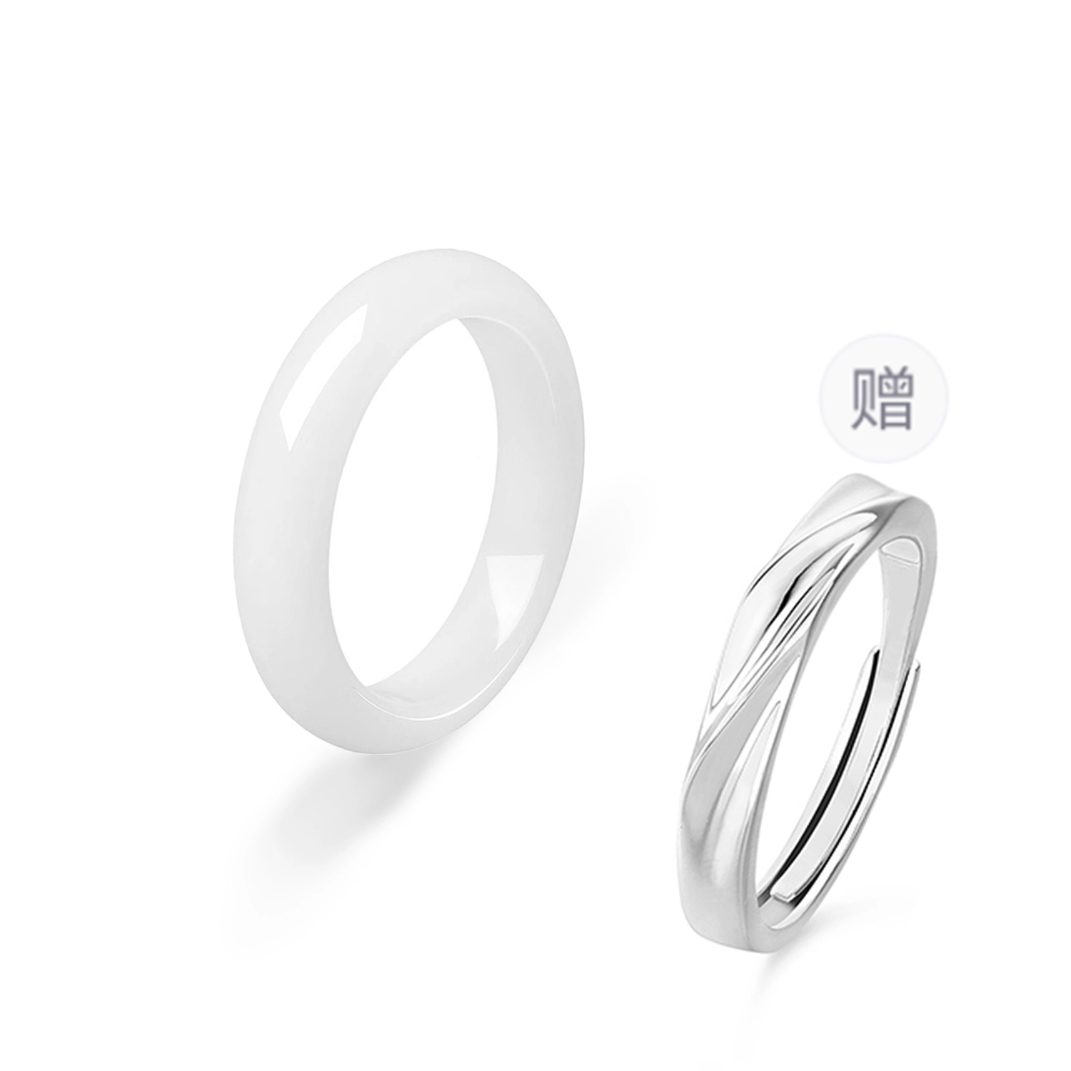 希笛拉 莫比乌斯情侣对戒 在逃公主 钟爱久久爱意交织 甜心蝴蝶结开口戒可调节一对 小众轻奢简约素圈 合金 菩提根 戒指 男女同款情侣款