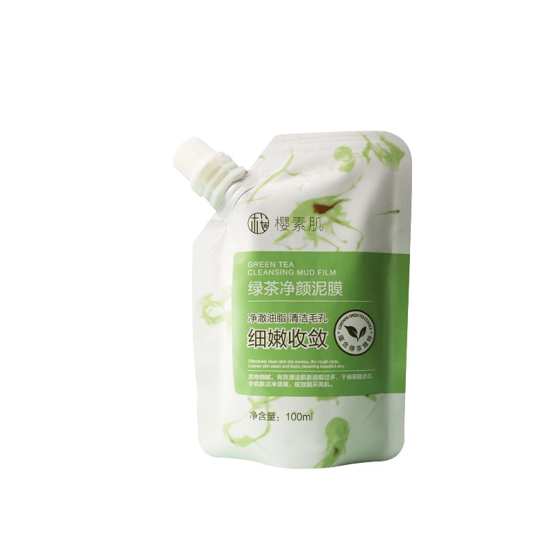 樱素肌 绿茶净颜泥膜 紧致保湿滋润清爽补水去角质控油清洁收缩毛孔