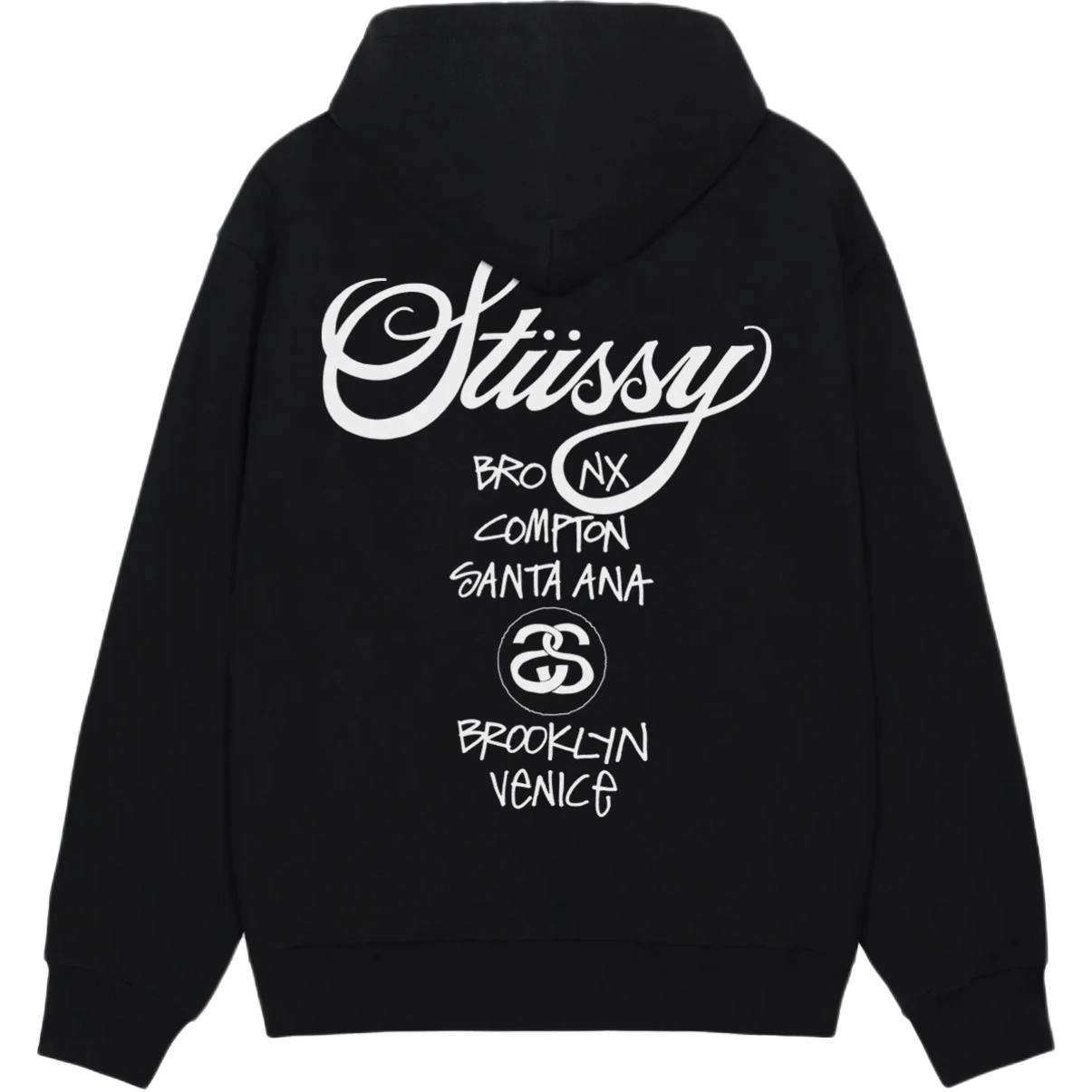 Stussy SS25 World Tour HOODIE logo