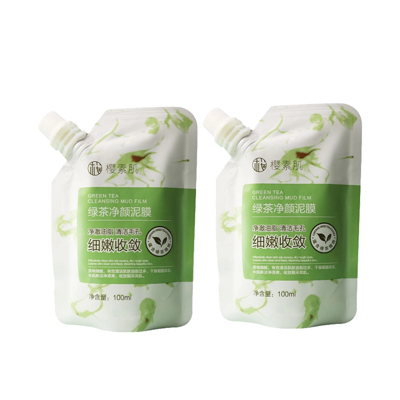 樱素肌 绿茶净颜泥膜 紧致保湿滋润清爽补水去角质控油清洁收缩毛孔