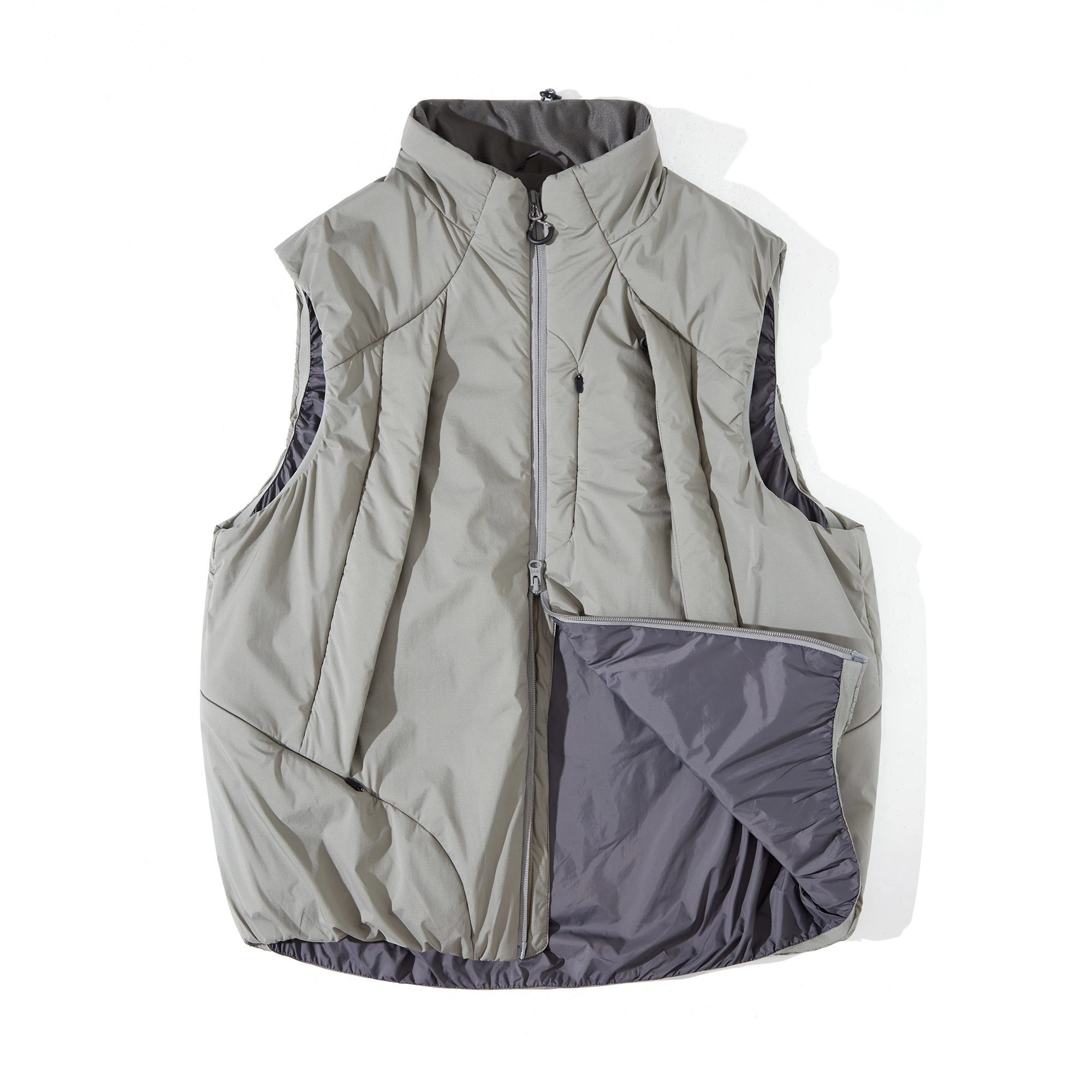 蓝岐 户外多口袋立领工装坎肩抗菌保暖棉服马甲 男女同款