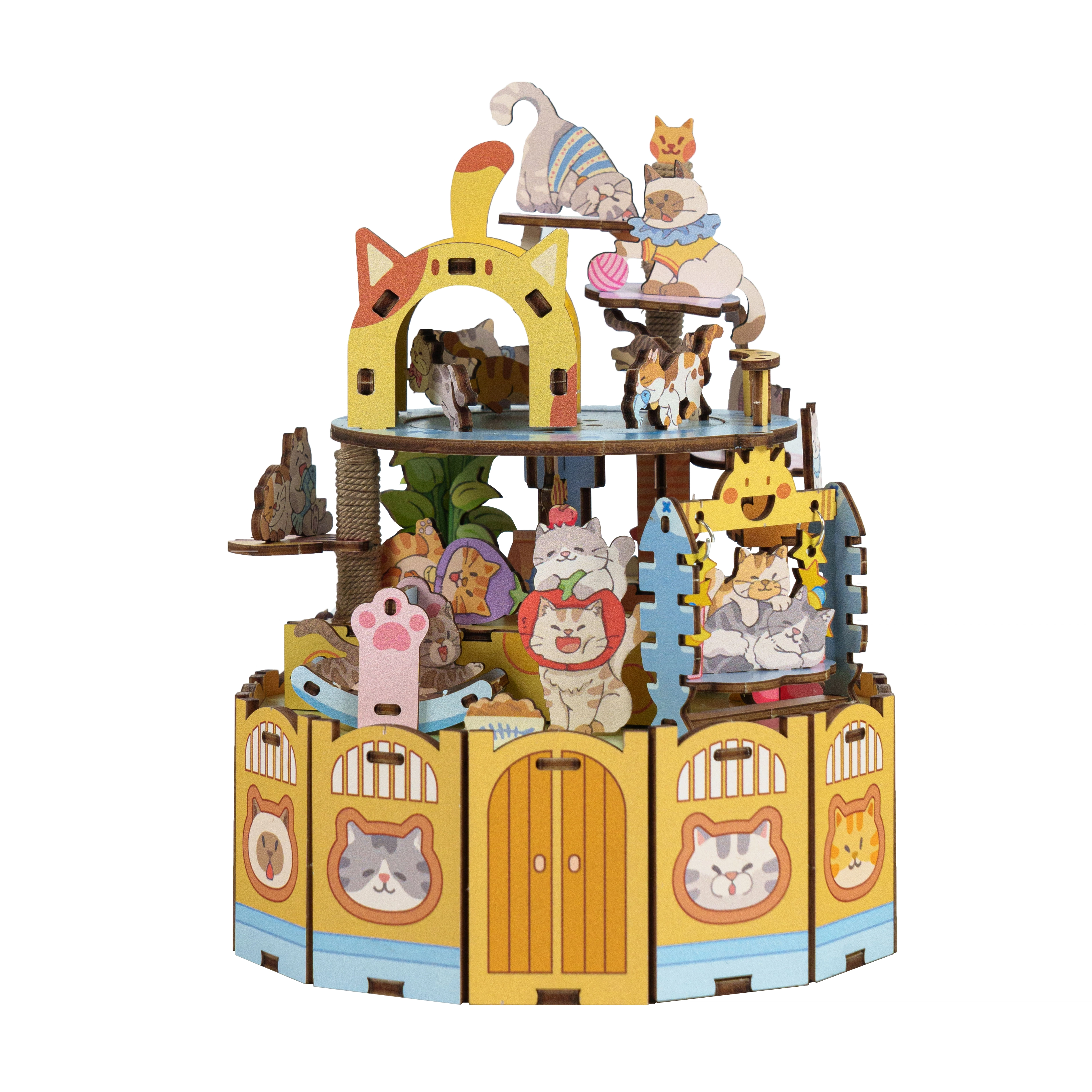 猫的天空之城 祝你生日快乐八音盒 拼装模型