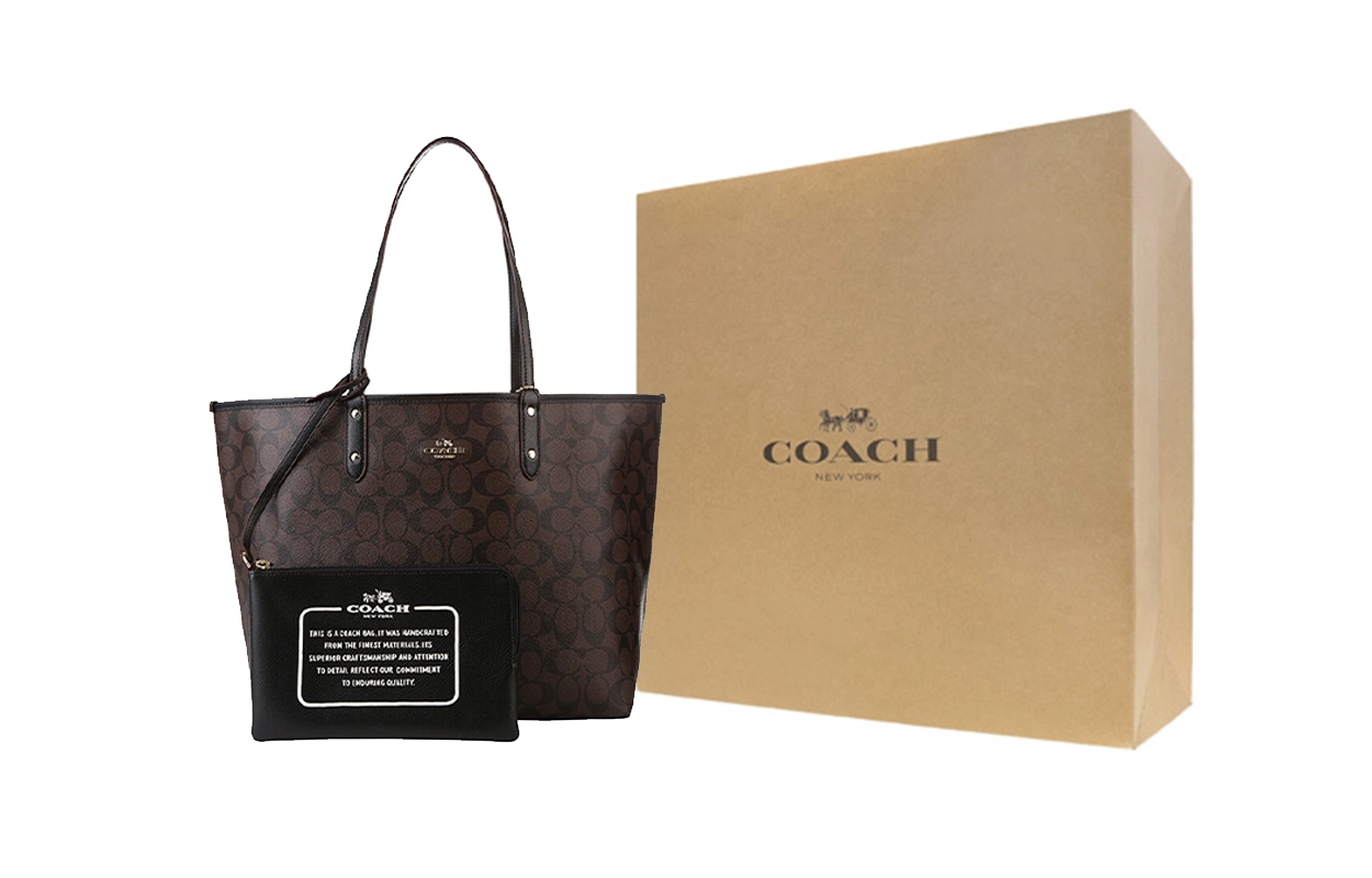 COACH Reversible City Tote 33 PVC Tote