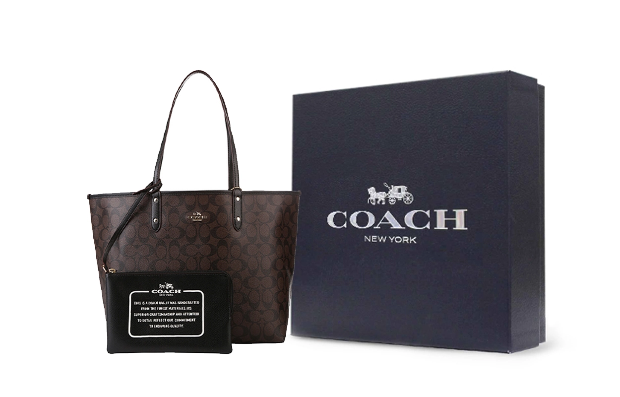 COACH Reversible City Tote 33 PVC Tote