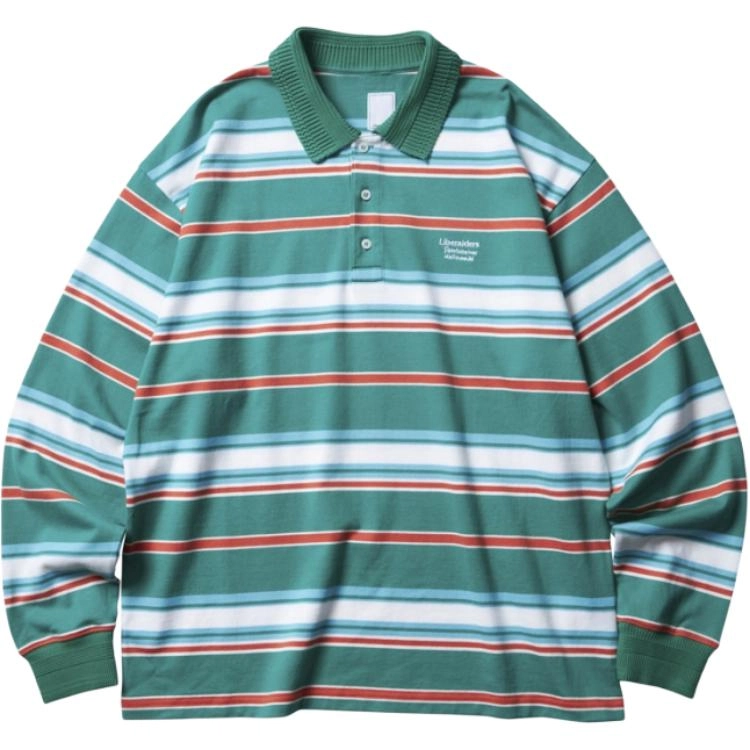 Liberaiders MULTI STRIPE LS POLO SHIRT Polo