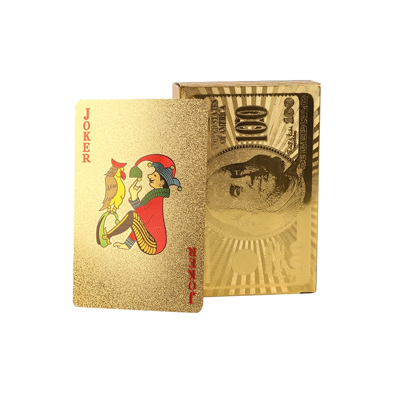 妙记 金箔 防水掼蛋牌 高级土豪金四副装  扑克