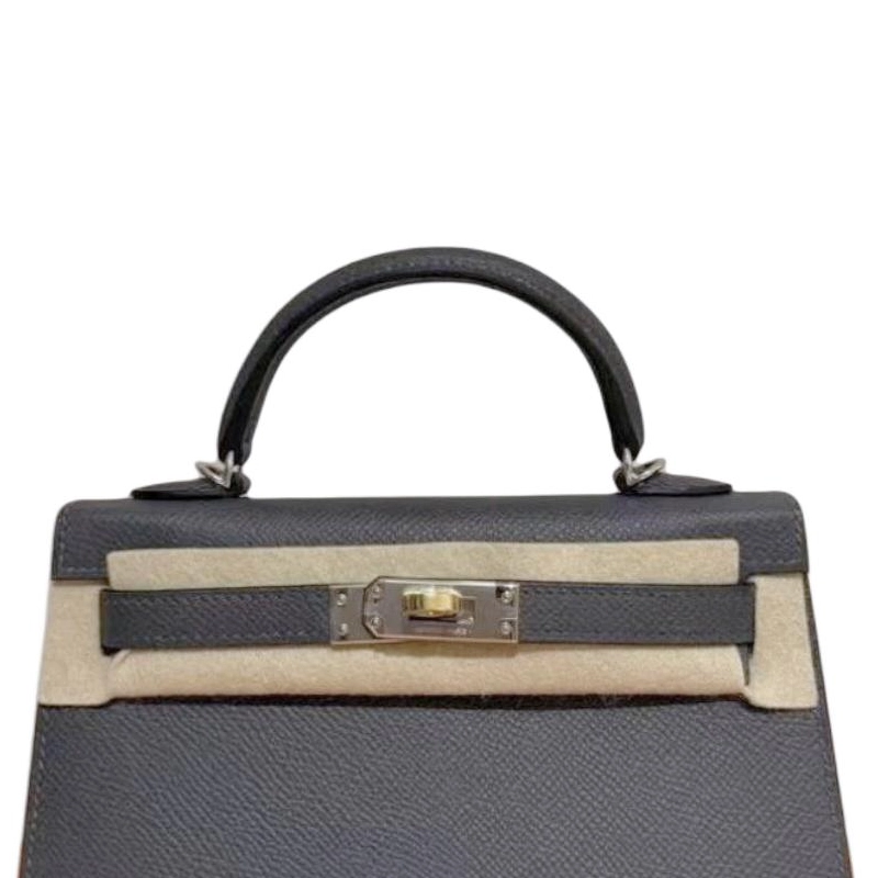 HERMES Mini Kelly Epsom 85 Ardoise