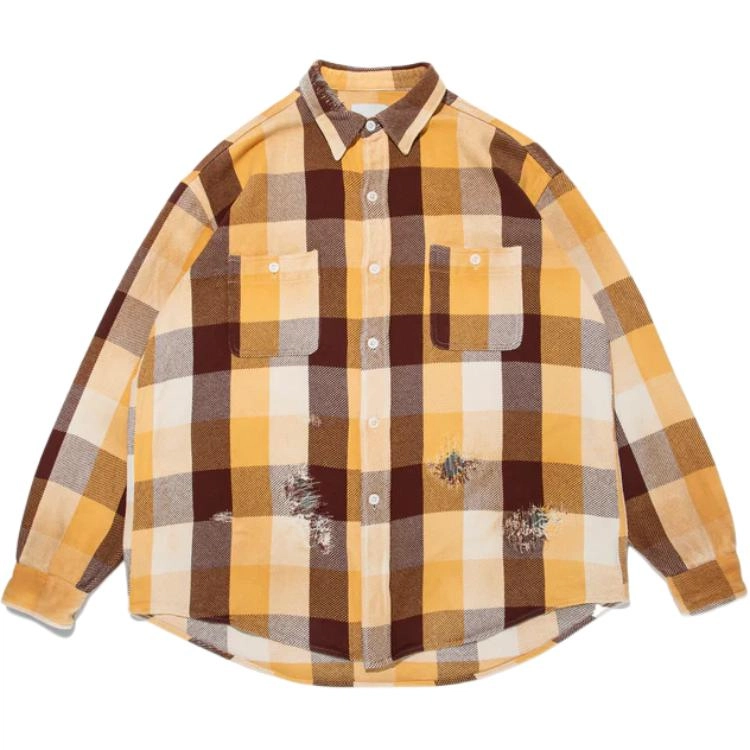 bowwow SS25 REPAIR AGEING FLANNEL SHIRTS