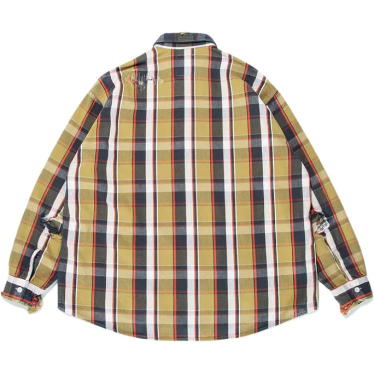bowwow SS25 REAPAIR AGEING FLANNEL SHIRTS