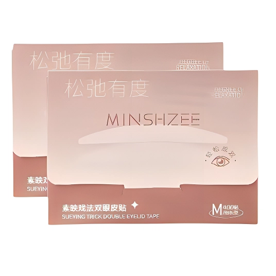 茗希芝 隐形双眼皮贴无痕内双肿泡美目贴美妆工具蕾丝 双面肤色蕾丝