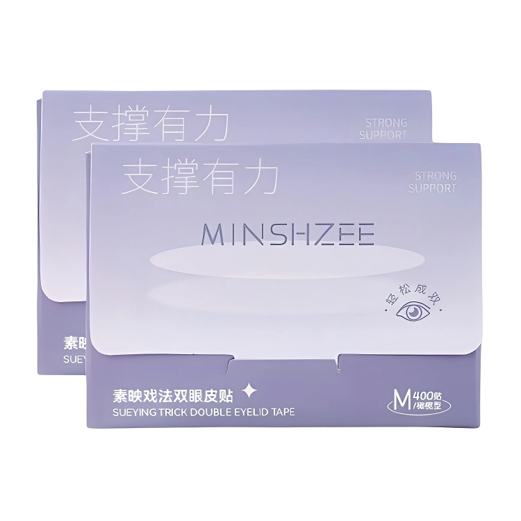 茗希芝 隐形双眼皮贴无痕内双肿泡美目贴美妆工具蕾丝 双面肤色蕾丝