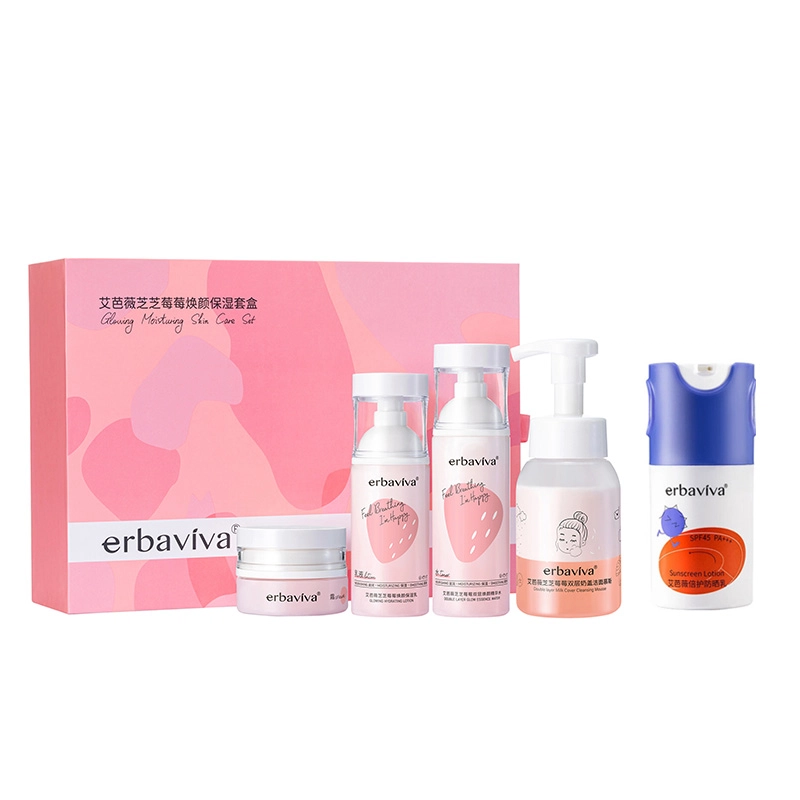 艾芭薇 防晒芝芝莓莓水乳护肤套装 保湿补水 焕颜滋养礼盒装