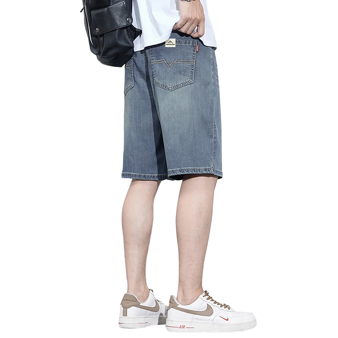 寻星记 多风格水洗做旧百搭休闲服饰牛仔短裤 男女同款