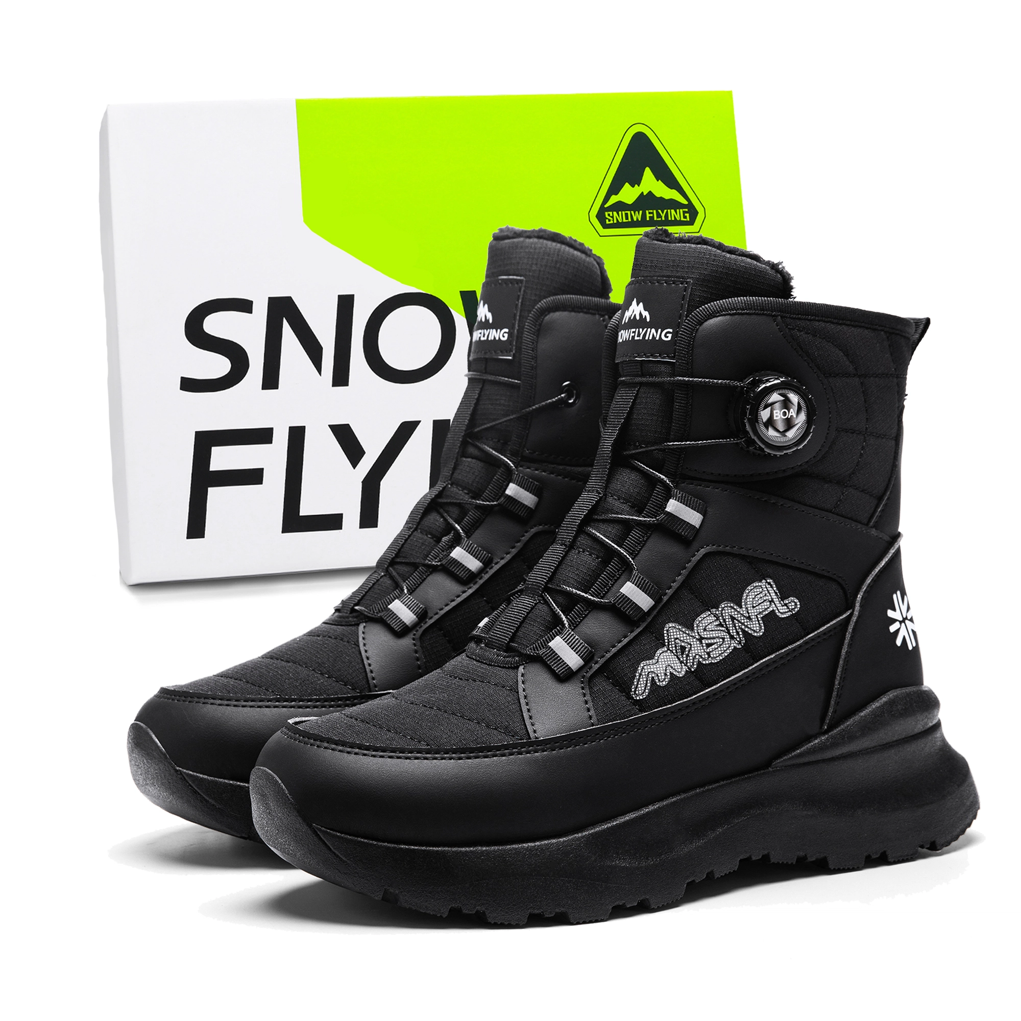 SNOW FLYING