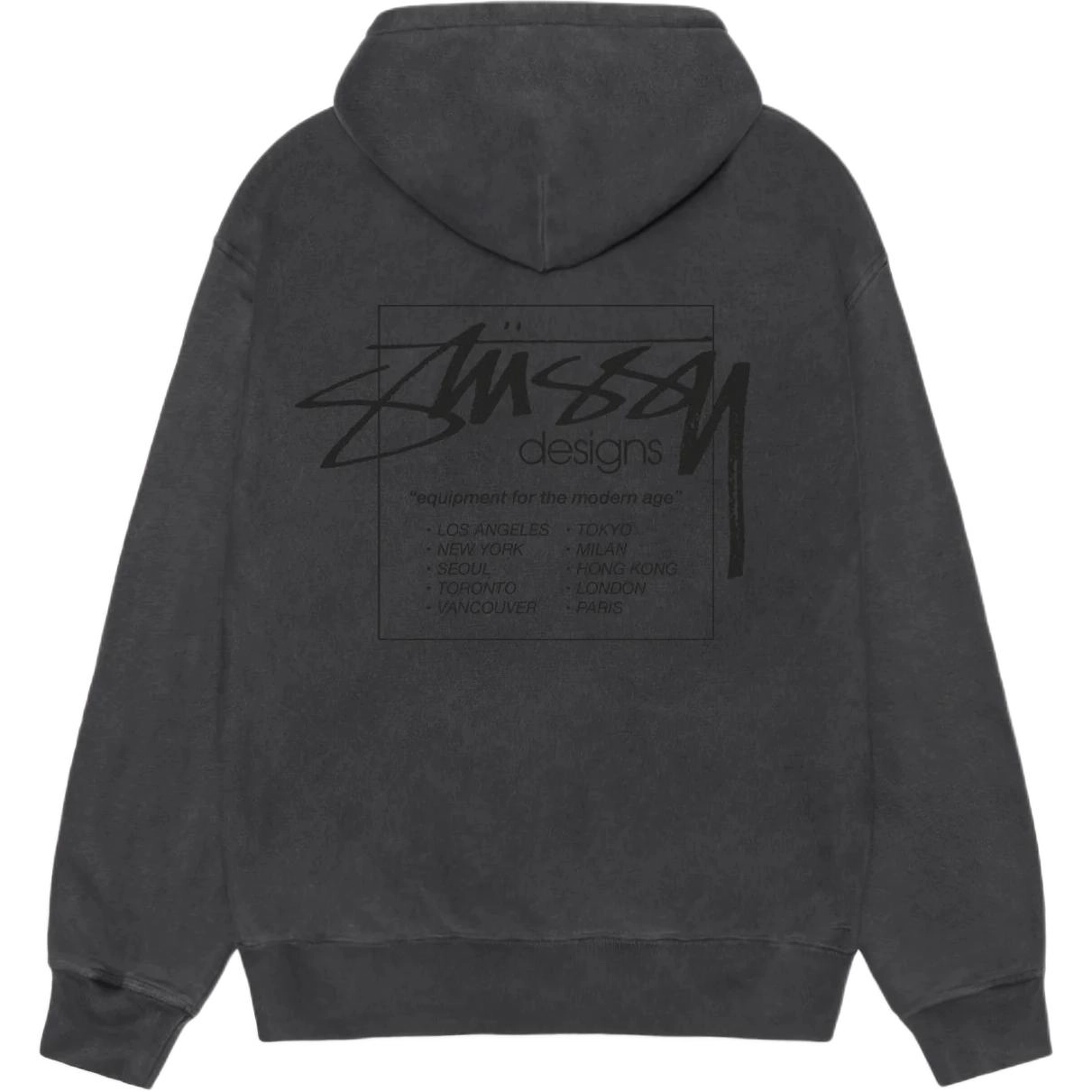 Stussy SS25 MODERN AGE ZIP HOODIE PIGMENT DYED logo