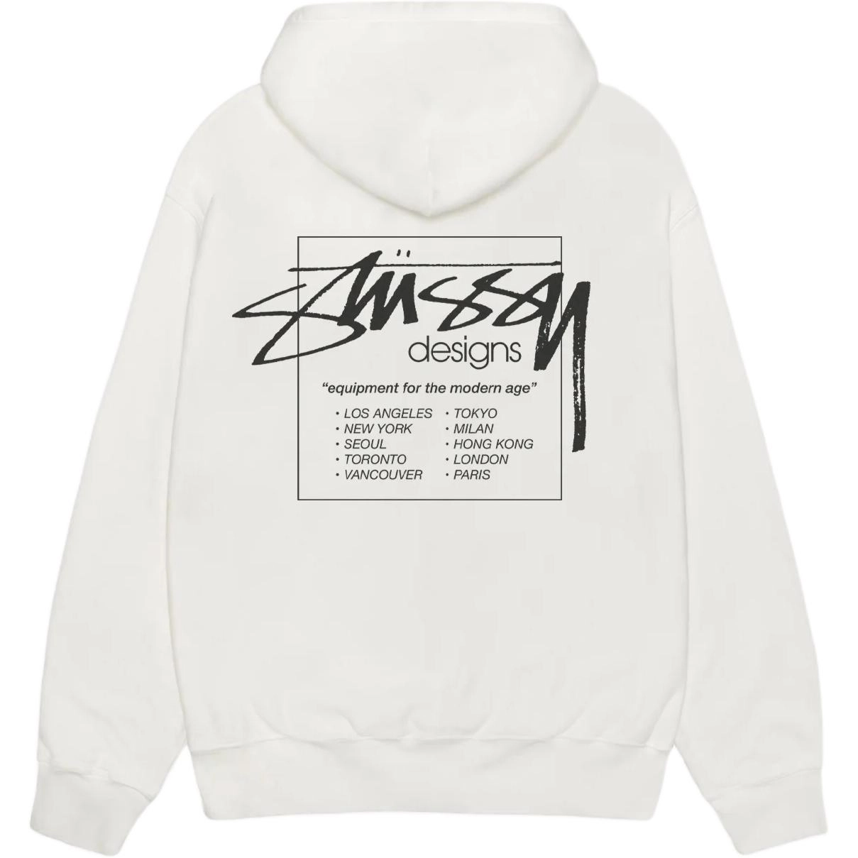 Stussy SS25 MODERN AGE ZIP HOODIE PIGMENT DYED logo