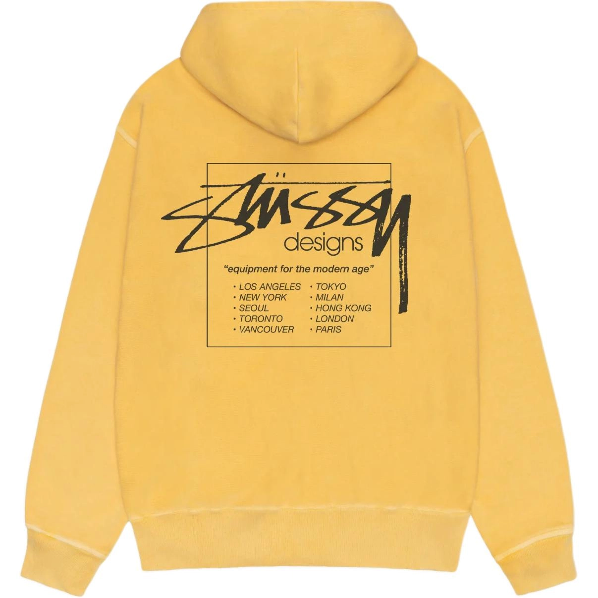 Stussy SS25 MODERN AGE ZIP HOODIE PIGMENT DYED logo