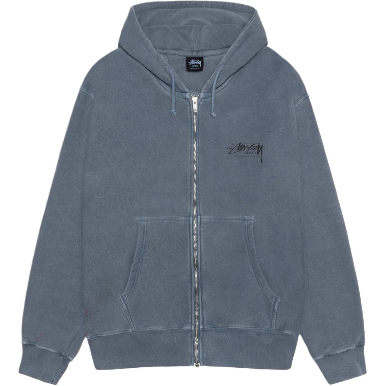 Stussy SS25 MODERN AGE ZIP HOODIE PIGMENT DYED logo