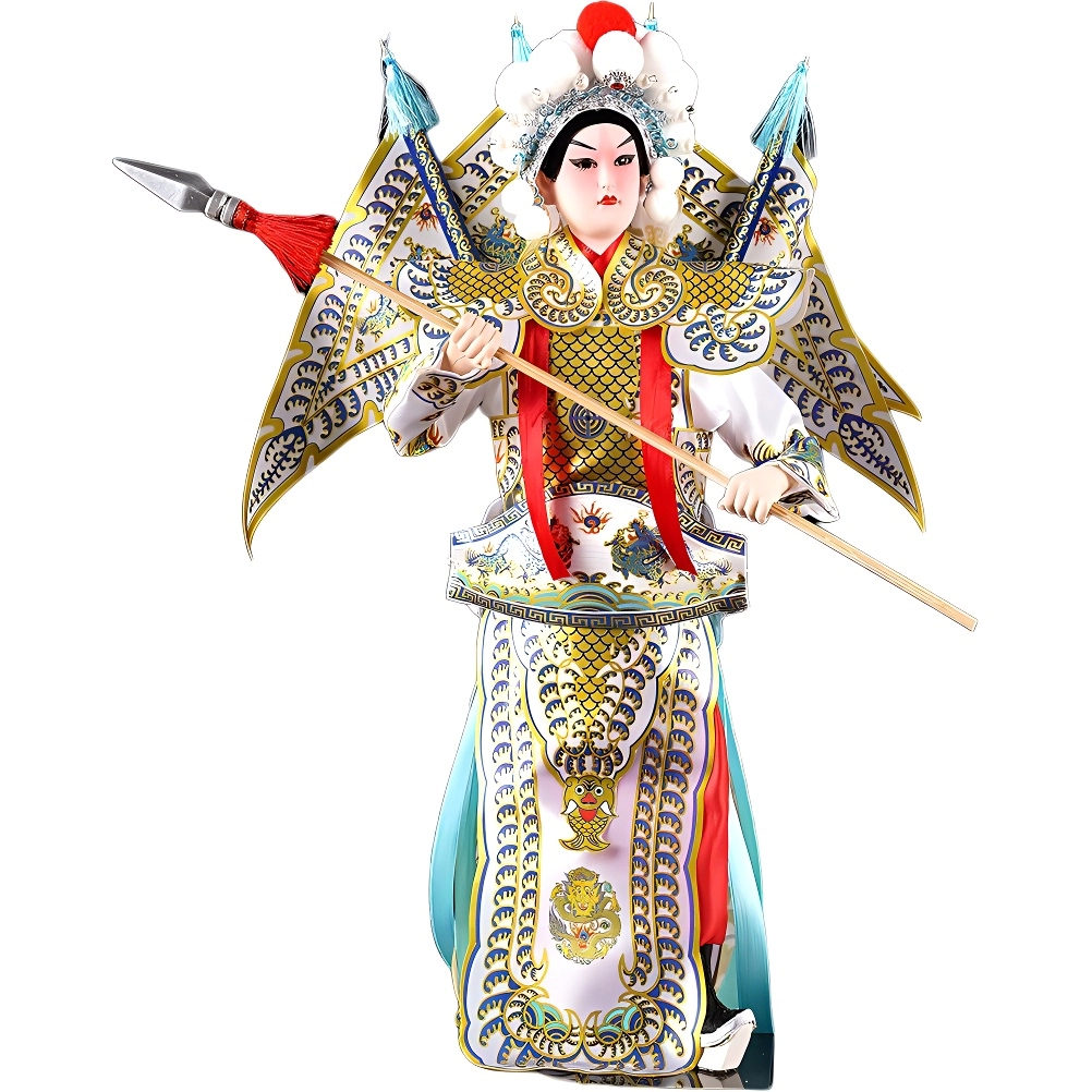 西瓜藤 绢人 中国风 外事文化 创意人偶 公仔 京剧脸谱 景品