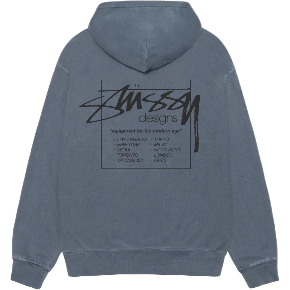 Stussy SS25 MODERN AGE ZIP HOODIE PIGMENT DYED logo